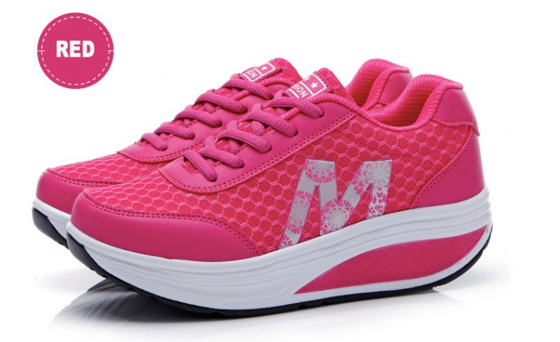 Mesh V1 Dames Platform Schoenen - Sky