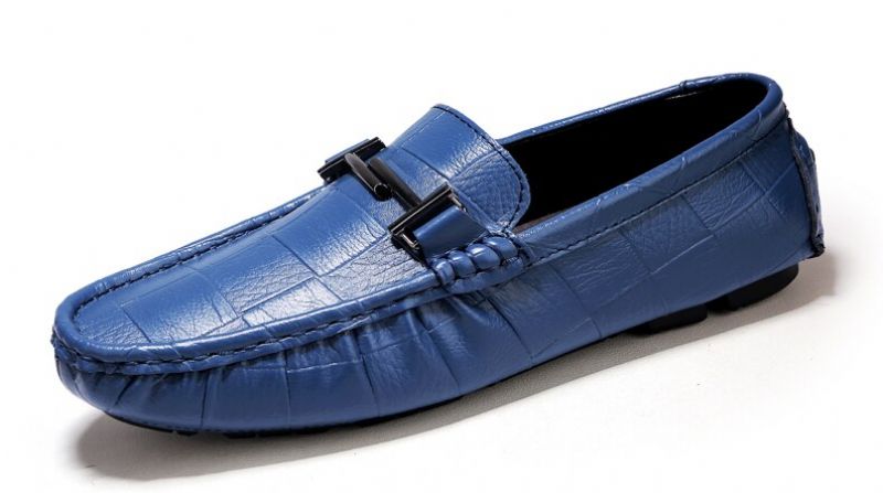 Methan Heren Loafers Geklede Schoenen - Blauw