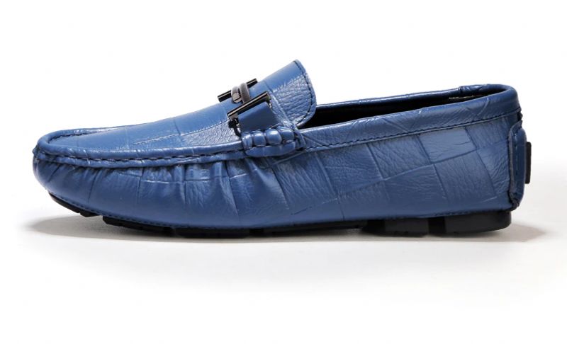 Methan Heren Loafers Geklede Schoenen - Blauw