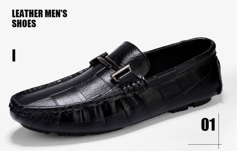 Methan Heren Loafers Geklede Schoenen - Blauw