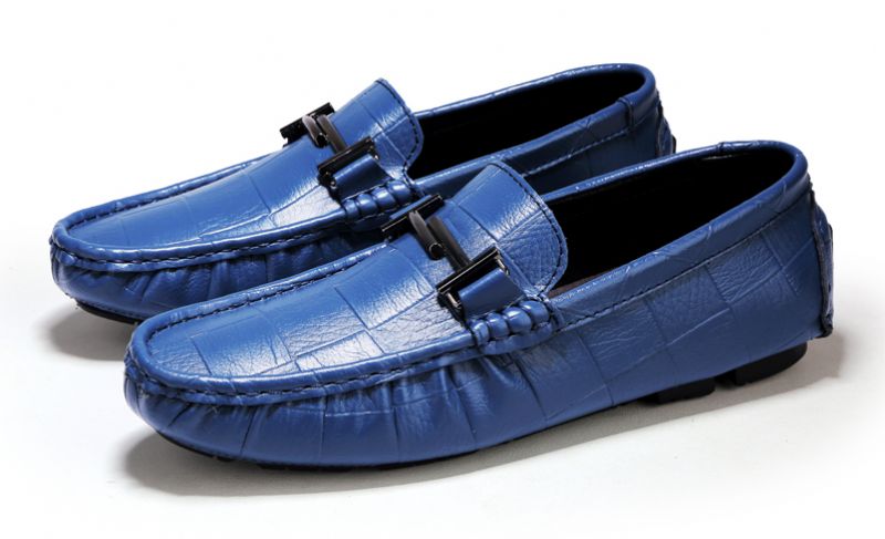 Methan Heren Loafers Geklede Schoenen - Blauw