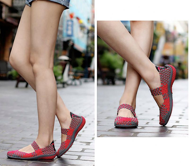 Mia Dames Slip-on - Rood