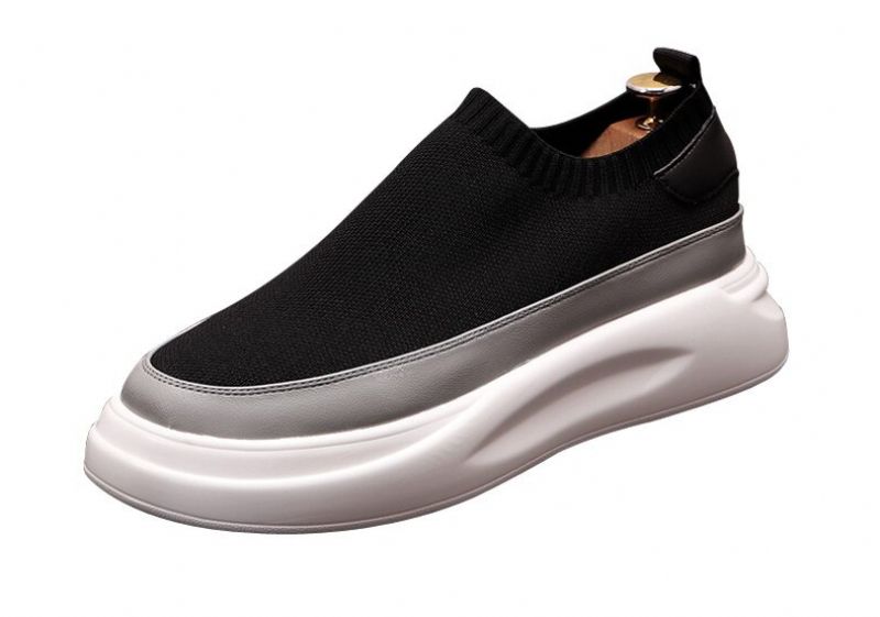 Miaray Heren Sneakers Platform Schoenen - Zwart