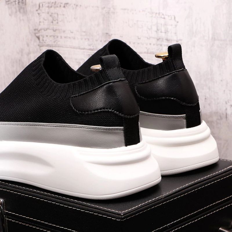 Miaray Heren Sneakers Platform Schoenen - Zwart