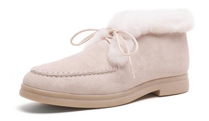 Micaela Dames Winter Warme Enkellaarsjes - Kameel