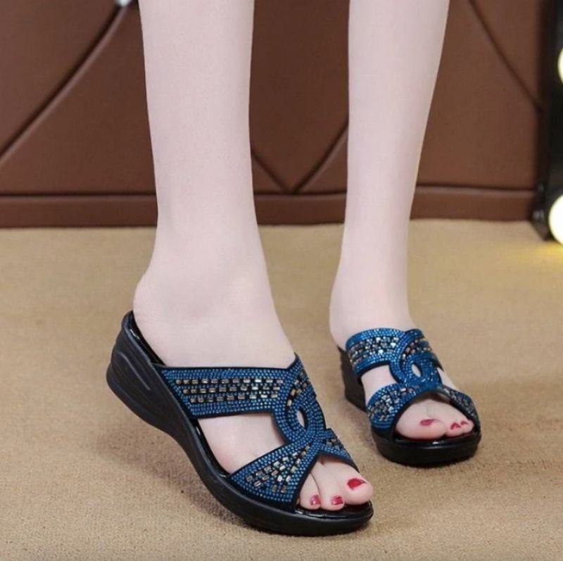 Michaela Dames Slipper - Blauw
