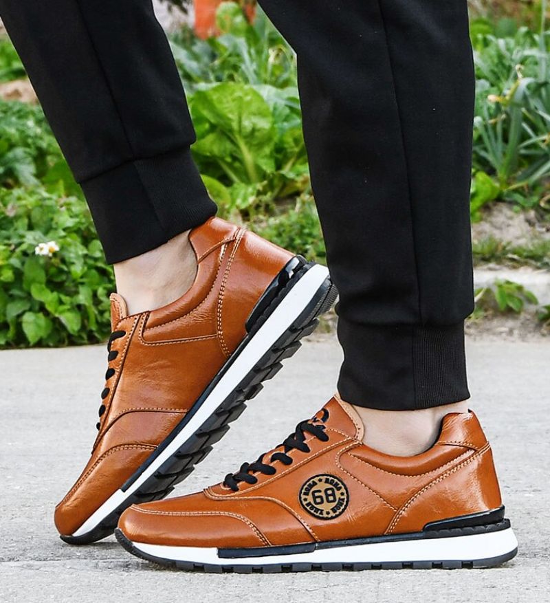 Michel Herenmode Sneakers - Bruin