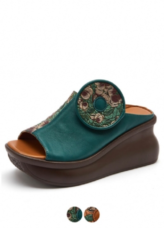 Michelle Dames Platform Wedges Clogs