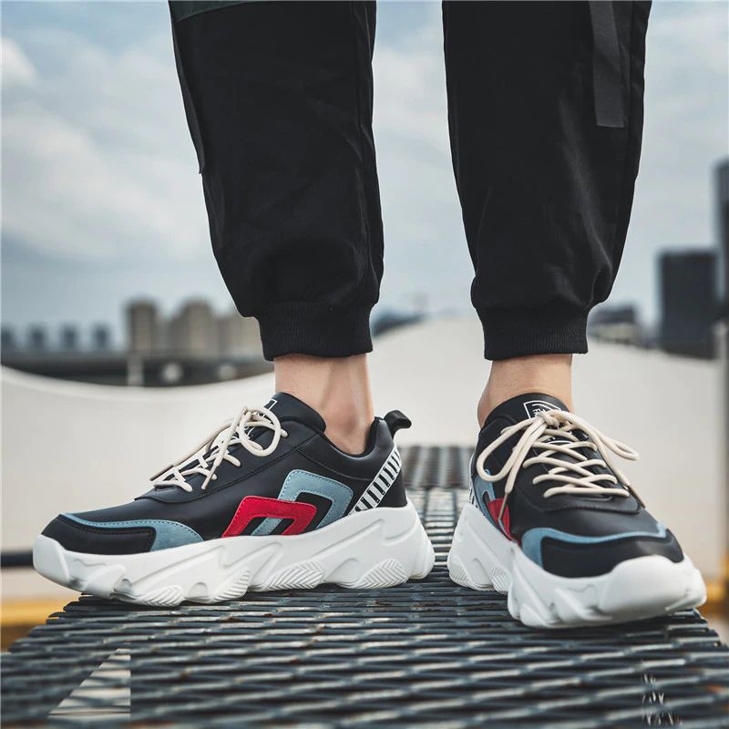 Might Heren Lifestyle Sneakers - Zwart