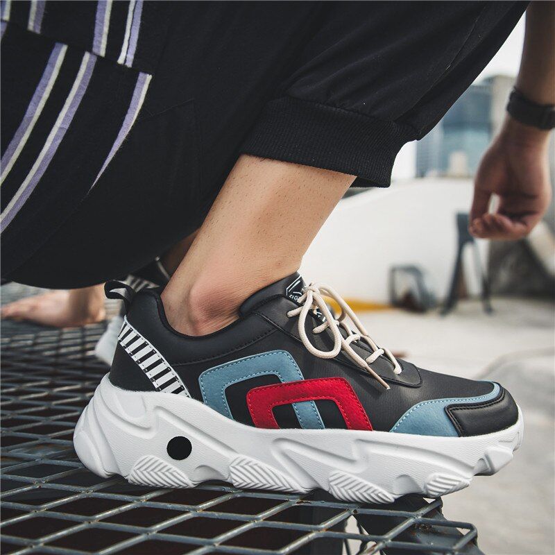 Might Heren Lifestyle Sneakers - Zwart