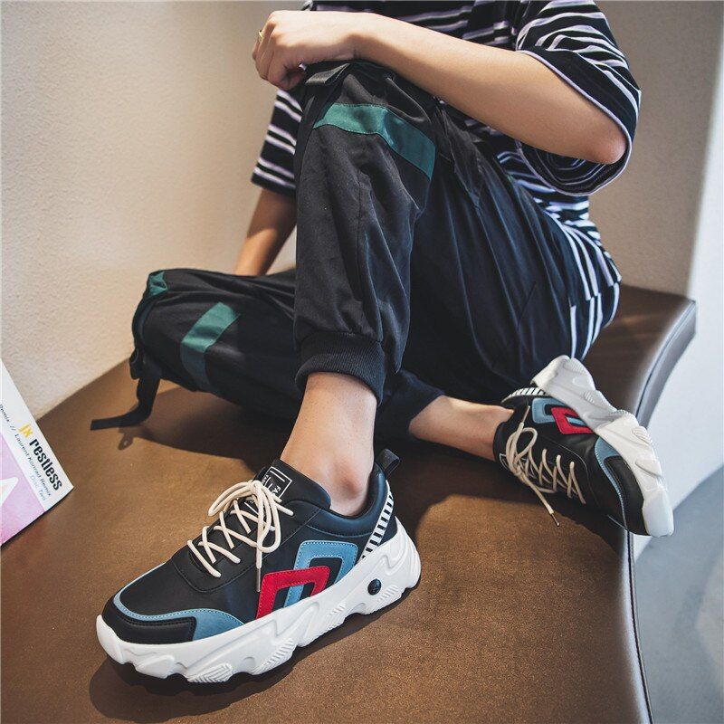 Might Heren Lifestyle Sneakers - Zwart