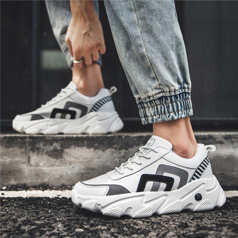 Might Heren Lifestyle Sneakers - Zwart