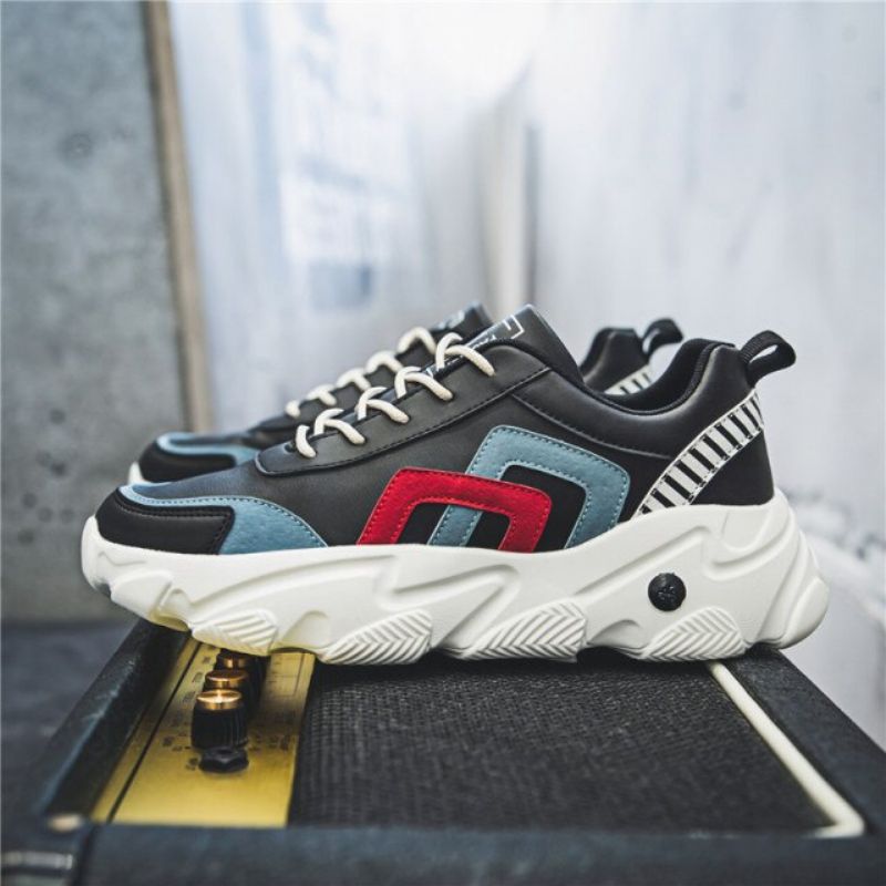 Might Heren Lifestyle Sneakers - Zwart