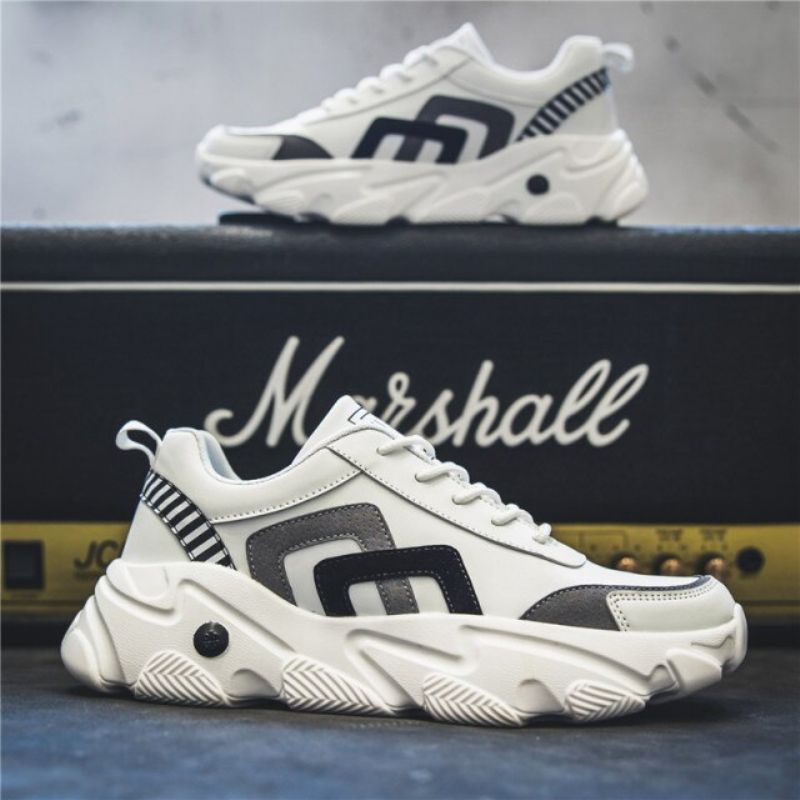 Might Heren Lifestyle Sneakers - Zwart