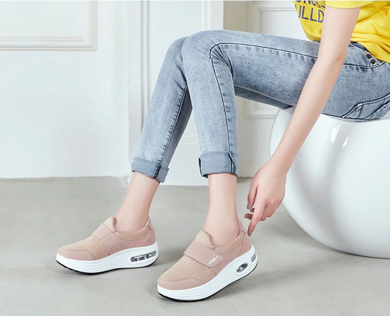 Miki Dames Comfortabele Platform Schoenen - Paars