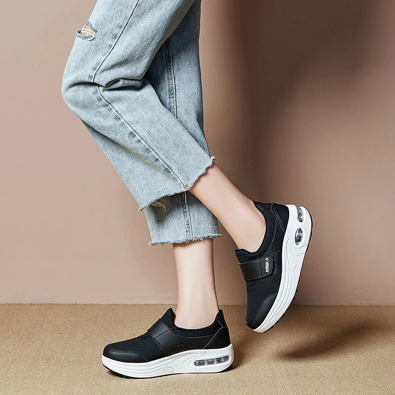 Miki Dames Comfortabele Platform Schoenen - Paars