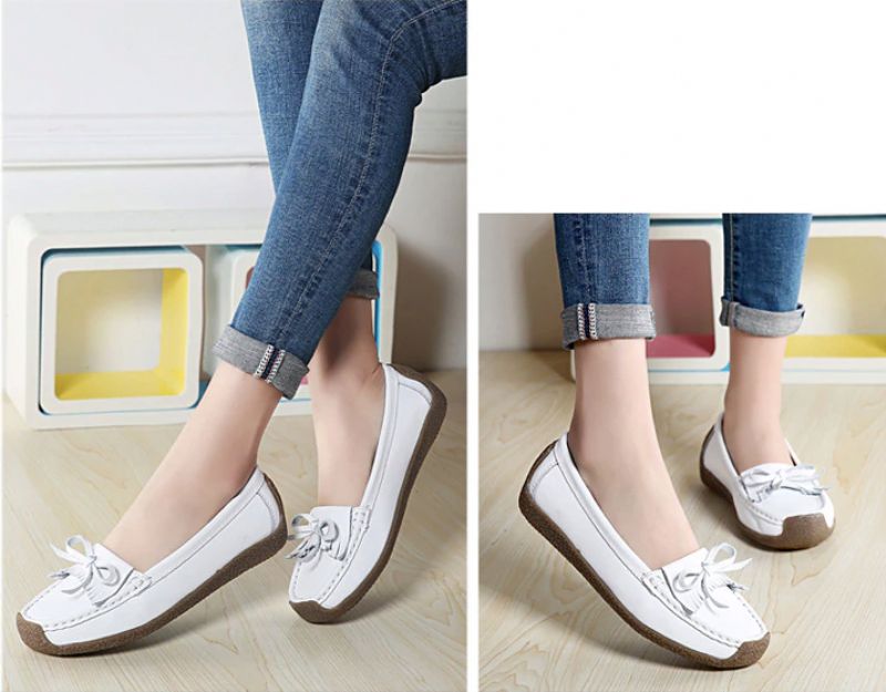 Mila Dames Loafer Zwarte Schoenen - Zwart