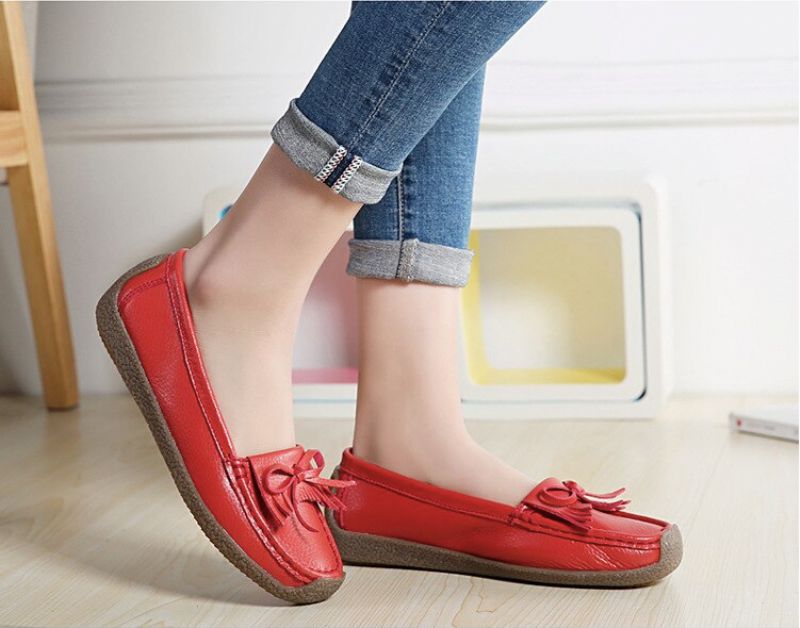 Mila Dames Loafer Zwarte Schoenen - Zwart