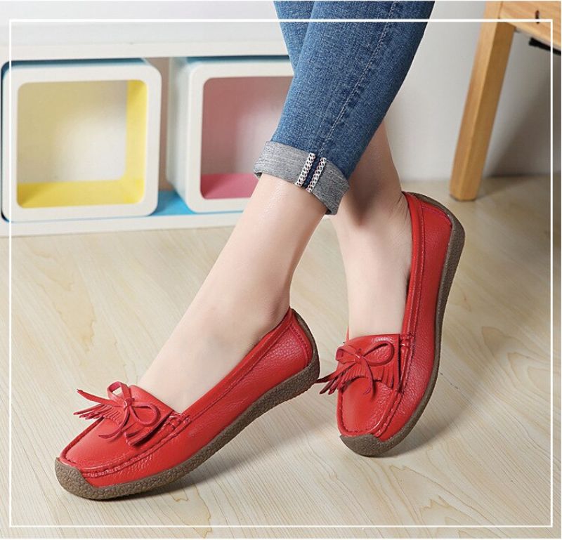 Mila Dames Loafer Zwarte Schoenen - Zwart
