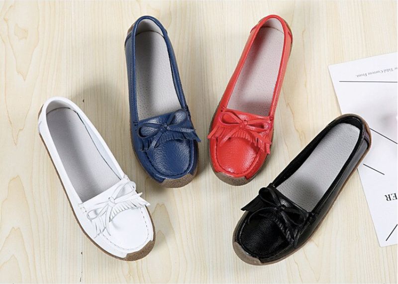 Mila Dames Loafer Zwarte Schoenen - Zwart