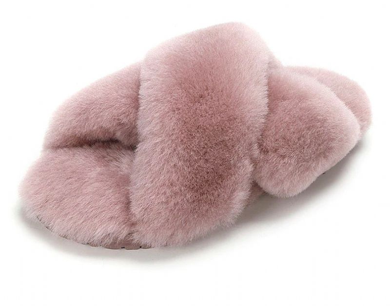 Milagros Dames Pantoffels Schoenen - DONKERROZE