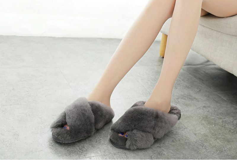 Milagros Dames Pantoffels Schoenen - DONKERROZE