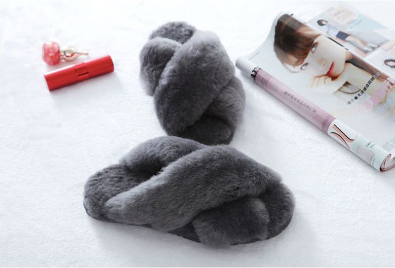 Milagros Dames Pantoffels Schoenen - DONKERROZE