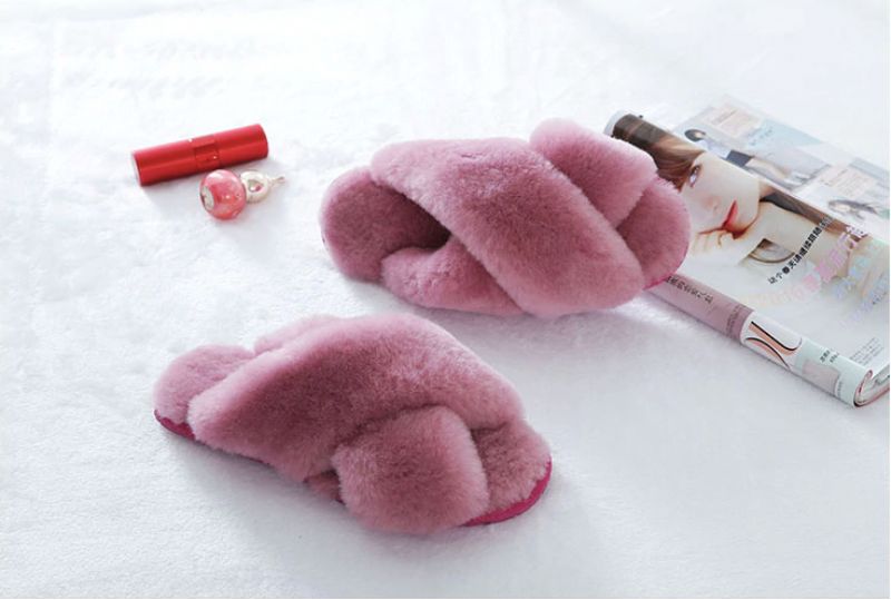 Milagros Dames Pantoffels Schoenen - DONKERROZE