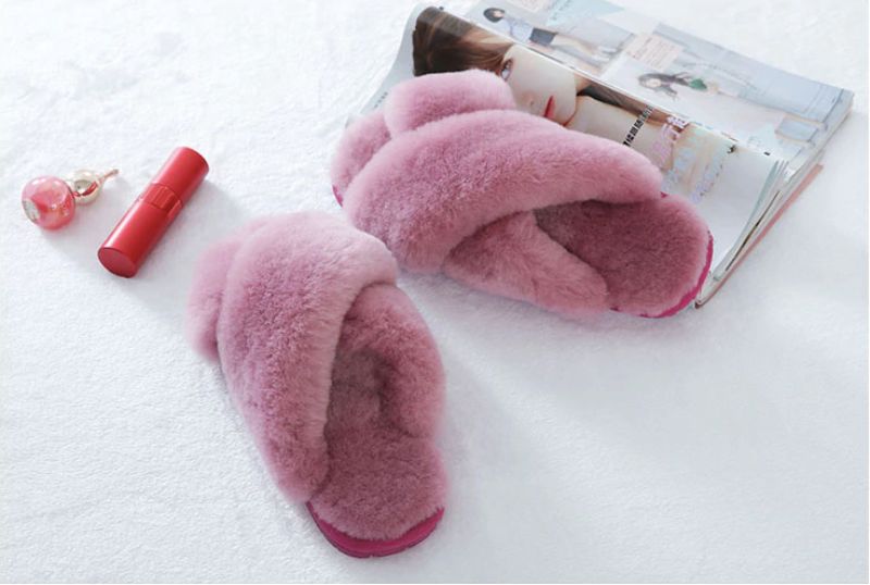 Milagros Dames Pantoffels Schoenen - DONKERROZE