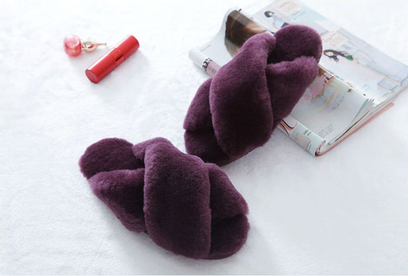 Milagros Dames Pantoffels Schoenen - DONKERROZE