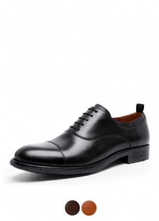 Milan Heren Leren Oxford Schoenen