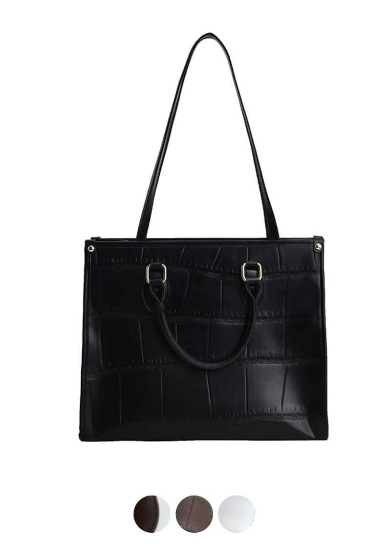 Milano Dames Grote Leren Crossbody Handtas