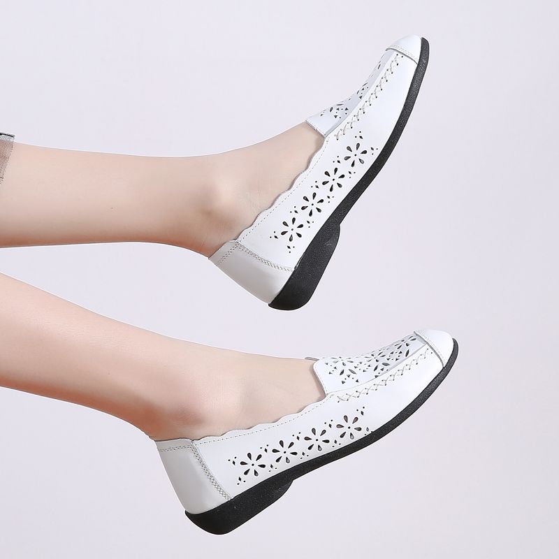 Mildre Dames Loafer Schoenen - Beige