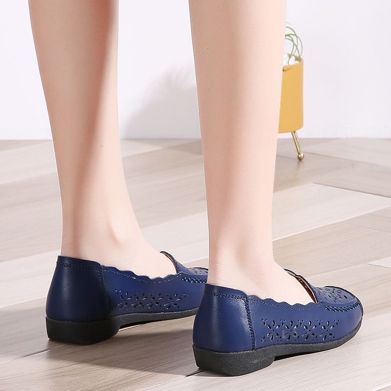 Mildre Dames Loafer Schoenen - Beige