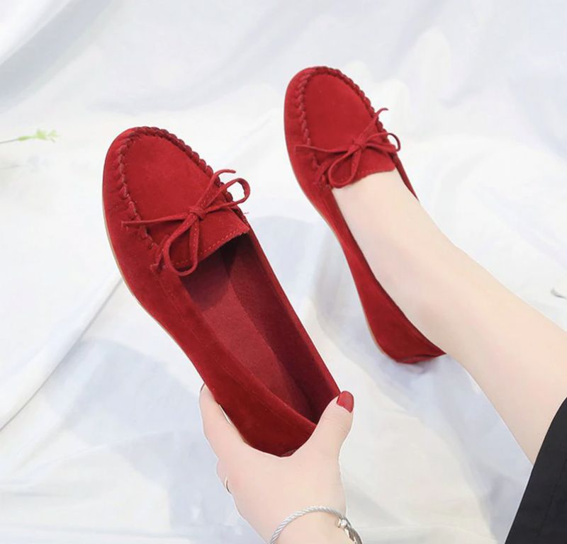 Mileidy Dames Platte Schoenen - Geel