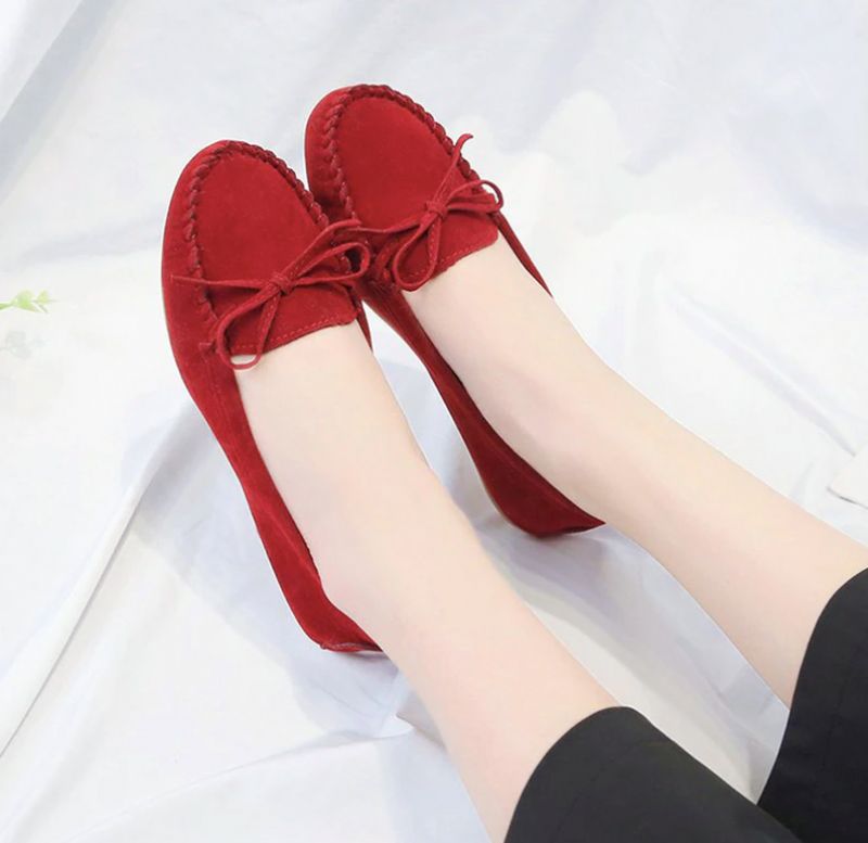 Mileidy Dames Platte Schoenen - Geel