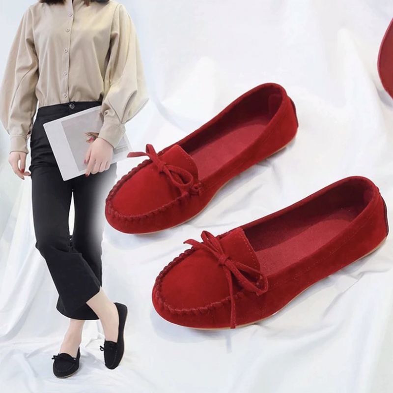 Mileidy Dames Platte Schoenen - Geel