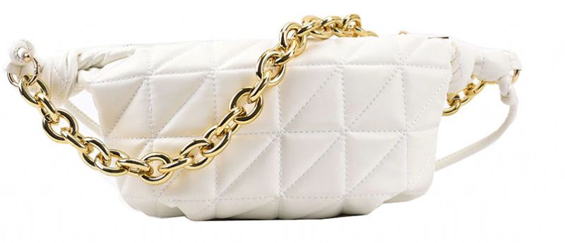 Milen Dames Kleine Luxe Handtas - Wit