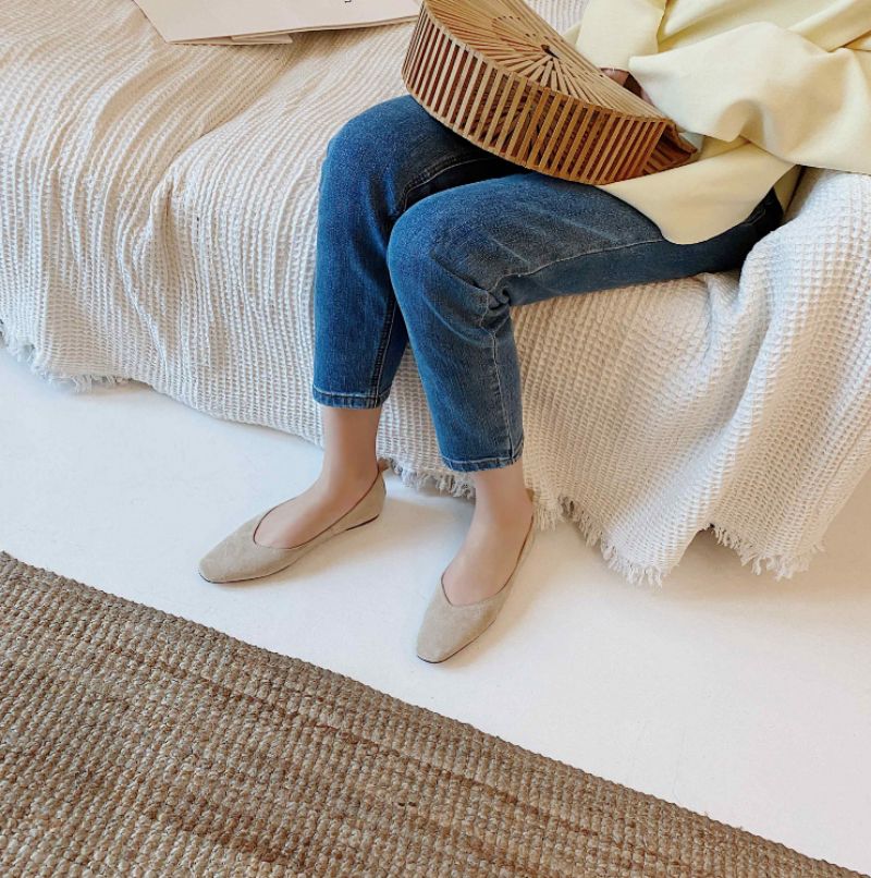 Milena Platte Schoenen Voor Dames - Abrikoos