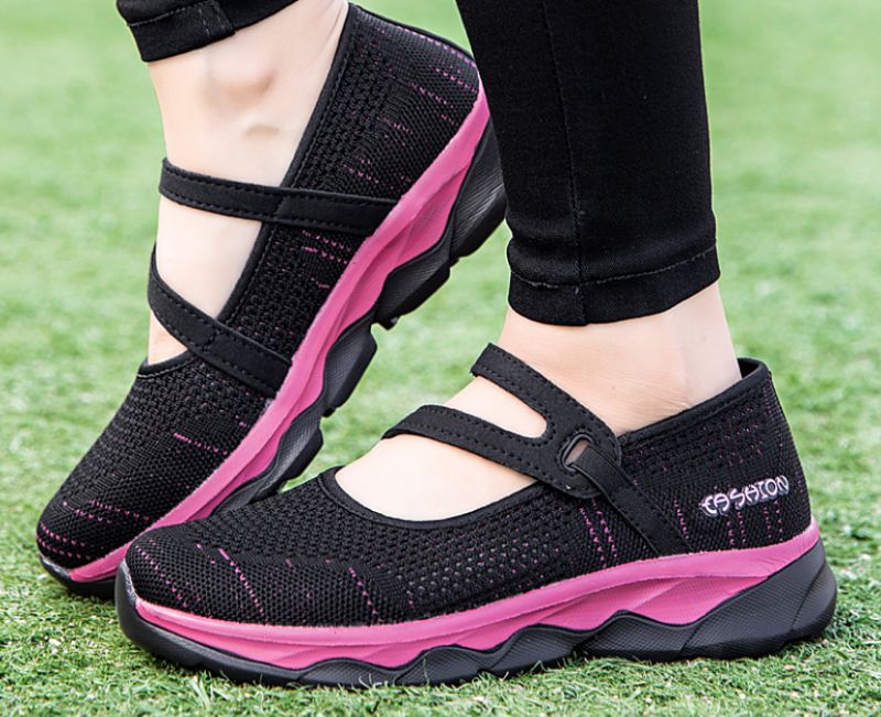 Miliani Dames Slip-on Wandelschoenen - Zwart