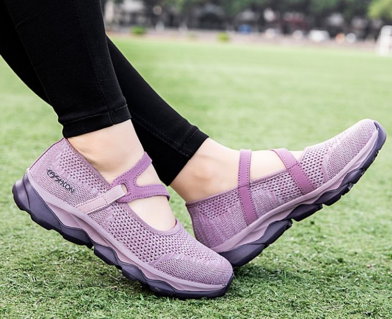 Miliani Dames Slip-on Wandelschoenen - Zwart