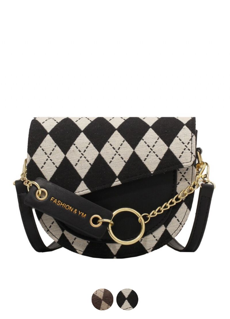 Milka Dames Mini Ketting Handvat Handtas