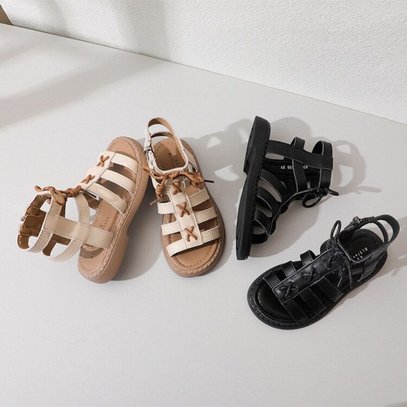 Minerva Gladiator Sandaal Voor Meisjes - Beige