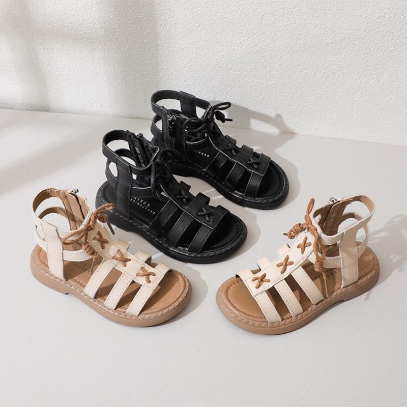 Minerva Gladiator Sandaal Voor Meisjes - Beige