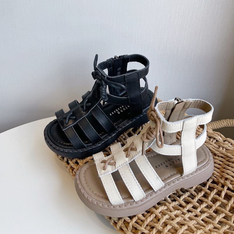 Minerva Gladiator Sandaal Voor Meisjes - Beige