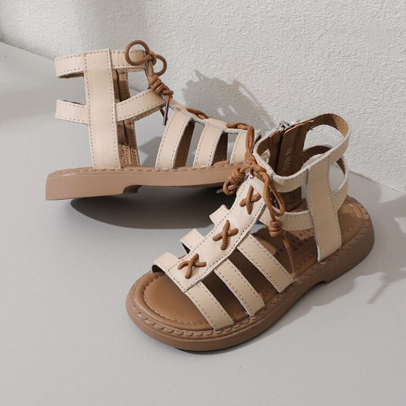 Minerva Gladiator Sandaal Voor Meisjes - Beige