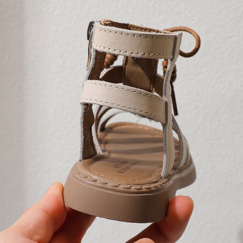 Minerva Gladiator Sandaal Voor Meisjes - Beige