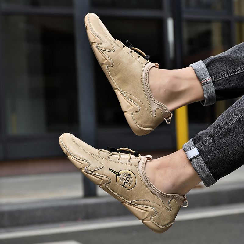 Minguez Heren Casual Sneakers - Beige