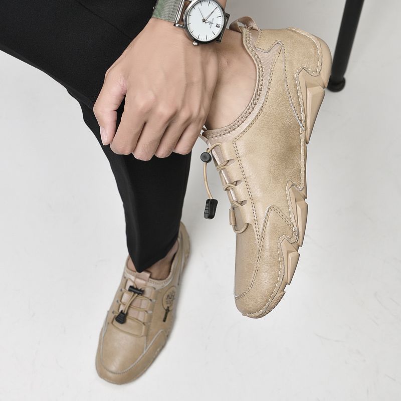 Minguez Heren Casual Sneakers - Beige