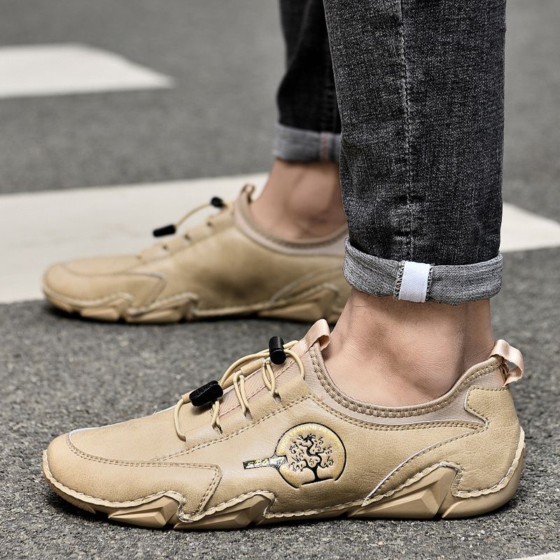 Minguez Heren Casual Sneakers - Beige